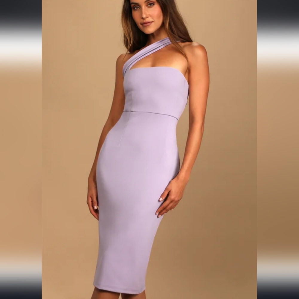 Lilac single strap dress